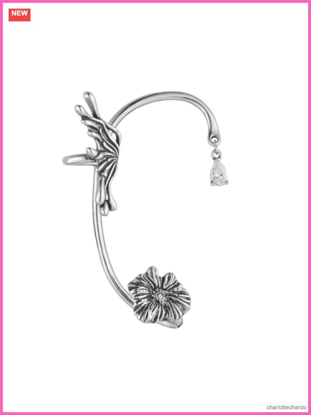 Stainless Steel Elf Ear Cuff Ear Wrap Clip On No Piercing Women Jewelry